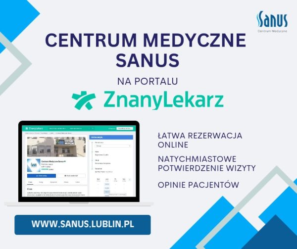 Centrum Medyczne Sanus na portalu ZnanyLekarz