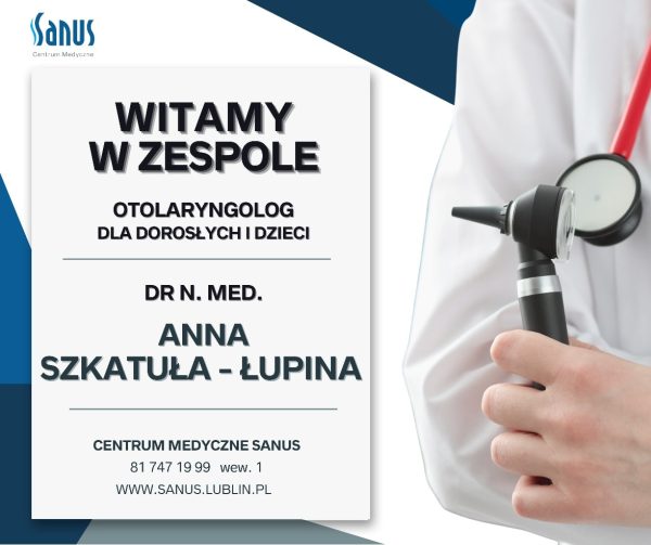 Witamy w zespole – Dr n. med. Anna Szkatuła – Łupina