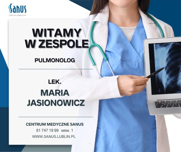 Witamy w zespole – lek. Maria Jasionowicz