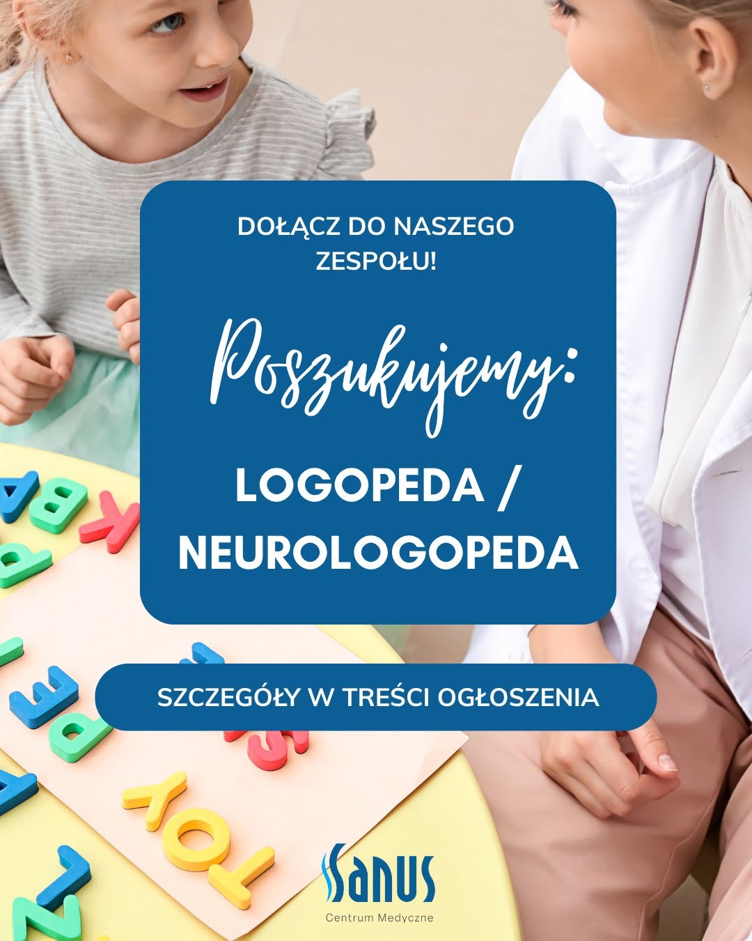 Poszukujemy: Logopeda / Neurologopeda