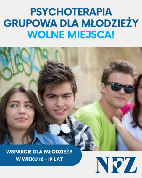 Wolne miejsca na psychoterapię grupową dla dzieci i młodzieży